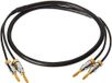 Amazon Basics Luidsprekerkabel met vergulde banaanstekkers, CL2, 99,9% zuurstofvrij, 0,9 m, zwart