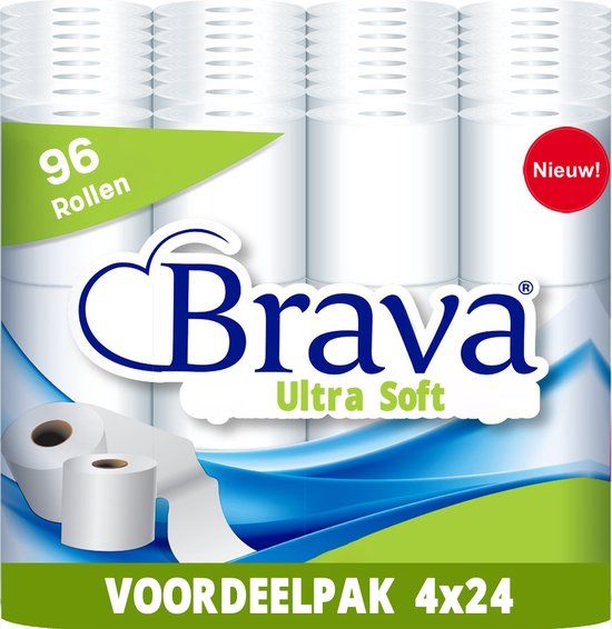 Brava - Ultra Soft Toiletpapier - 96 Rollen - 2 Laags