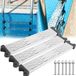 Échelle de piscine marches antidérapantes set de 3