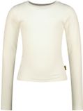 Vingino Icon Rib Longsleeve Meisjes T-shirt - Wit - Maat 92