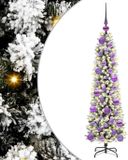 vidaXL Kunstkerstboom Wit 120 cm PVC en Metaal en Plastic