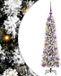 vidaXL Kunstkerstboom Wit 120 cm PVC en Metaal en Plastic
