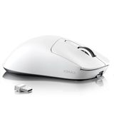 ATTACK SHARK X3MAX 49g Superlichte Muis, PixArt PAW3950 Gaming Sensor, BT/2.4G Draadloze/Bedrade Gamingmuis, 6 Verstelbare DPI tot 42000, 200 Uur Batterij, Office Mice voor Win11/Xbox/PS/Mac (Wit)