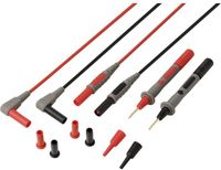 Voltcraft MSL-820 Meetsnoer 4mm-stekker Testpunt 1.2 m Rood, Zwart 1 paar