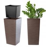KADAX Hoge Mokka Bloempot met Inzetstuk - 19x36cm