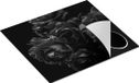 Chefcare Inductie Beschermer Rode Bloemen Zwart Wit 59x51cm