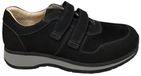 Nimco klbad 26209/4 lage sneakers heren zwart nubuck klittenband 41.5