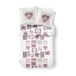 Today HC3 Love My Home Dekbedovertrek 240 x 220 cm + 2 kussenslopen 63 x 63 cm, polyester, wit, roze