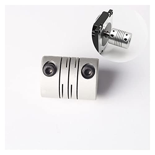 Greendhat Koppeling Aluminium voor CNC Motor As Koppeling Flexibele Koppeling 19x25mm 3/4/5/6/6.35/7/8/9 Mm voor Stappenmotor 3D Printer (Binnendiameter: 9x9) printeronderdelen (Maat: 6x7)