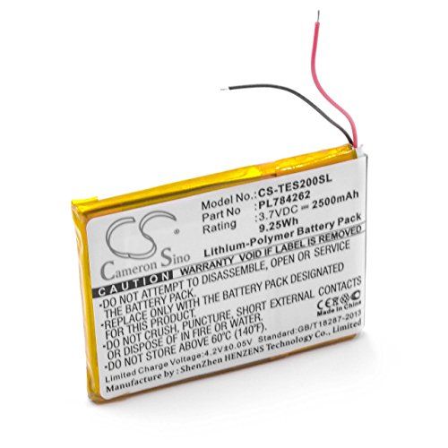 VHBW Li-polymeer batterij 2500mAh (3,7V) voor GPS-navigatie navigatie navigatie zoals Teasi PL784262