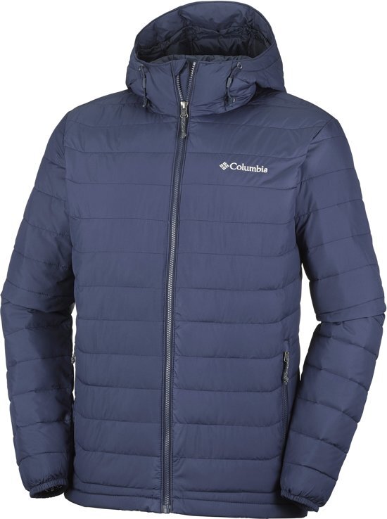 Columbia Powder Lite Hooded Jas - Heren - Collegiate Navy