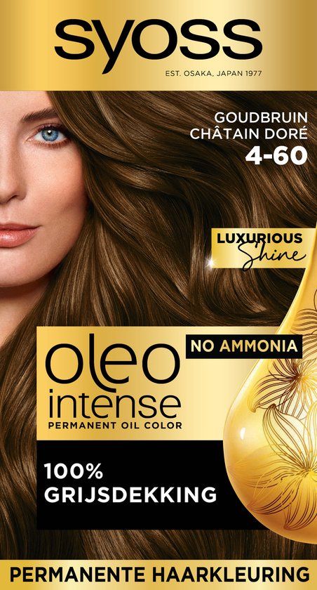 SYOSS Oleo Intense 4-60 Goudbruin - Permanente Haarverf - 1 stuk