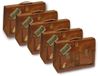Merkloos Miko cadeauverpakking schooltas - 5 stuks - 6 x 19 x 14 cm - Karton - Multi