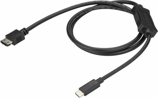 StarTech.com USB-C naar eSATA kabel - 1m - Zwart