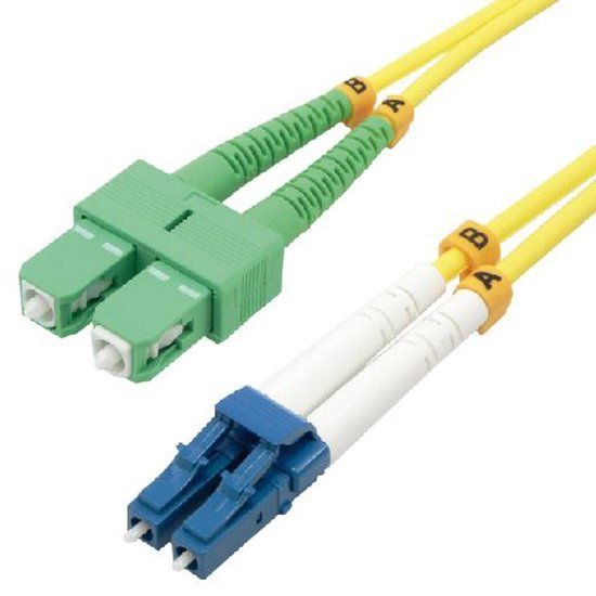 MCL InfiniBand en Glasvezelkabel Geel 1m SCAPC/LC OS2