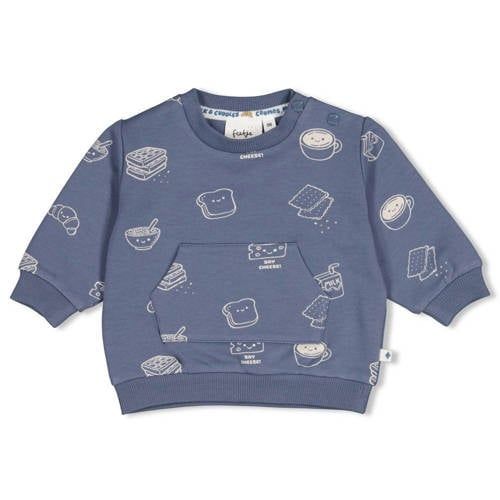 Feetje sweater Breakfast Buddy - blauw