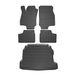 OMAC 5201YPS2-484 Jeu de tapis de sol Caoutchouc, noir