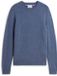 Tommy Hilfiger Herren Pullover Lammwolle Rundhals Hellblau