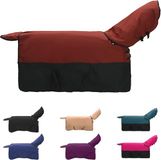 vidaXL Paardendeken Bordeauxrood en Zwart 95 cm Polyester