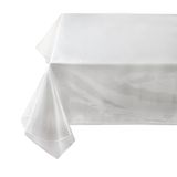 Benson Mills Stevige transparante plastic tafelkleedbeschermer, 100% waterdicht, oliebestendig, tafelkleed voor eettafels, feesten en feestdagen (rechthoekig 152 x 315 cm)