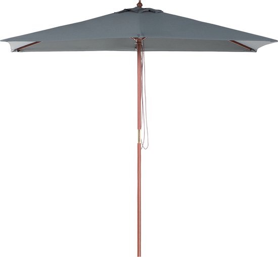 Beliani Parasol antraciet FLAMENCO