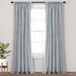 Lush Decor Boho Coastal Horizontale Ticking Stripe Kwastje Venstergordijn Paneel, 52" B x 84" L, Blauw