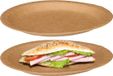 Kinvara papieren feest bordjes - 36 stuks - 28 cm - gerecycled kraft papier