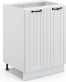 Vicco Fame-Line Keukenonderkast – 60 cm, WB Marmer Wit Landhuis