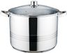 Maestro Casserole avec couvercle en verre - 16 Litres - Ø 30 cm - Inox