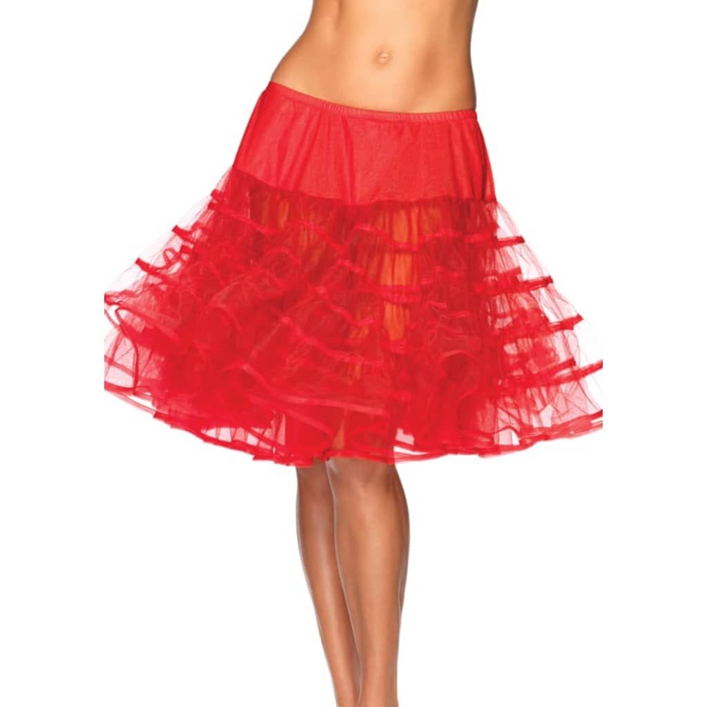 HANCA Knee-Length Petticoat - Red - Polyamide - 0714718079820