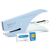Rapesco 1376 SP-64 Niettang en 1000 Type 21/4 mm Nietjes, Poederblauw | 12 Vel Capaciteit