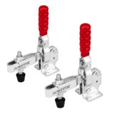 POWERTEC 20335 2PK Tuimelklem, 227 kg capaciteit, 12130 Quick Release verticale klemmen met antislip rubberen drukpunt voor houtbewerkingsmallen en armaturen, lassen, boorpers, crosscut slede