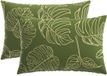 vidaXL - Taie d'oreiller - 2 pièces - HEERLEN - Motif feuilles - 30 x 50 cm - Polyester