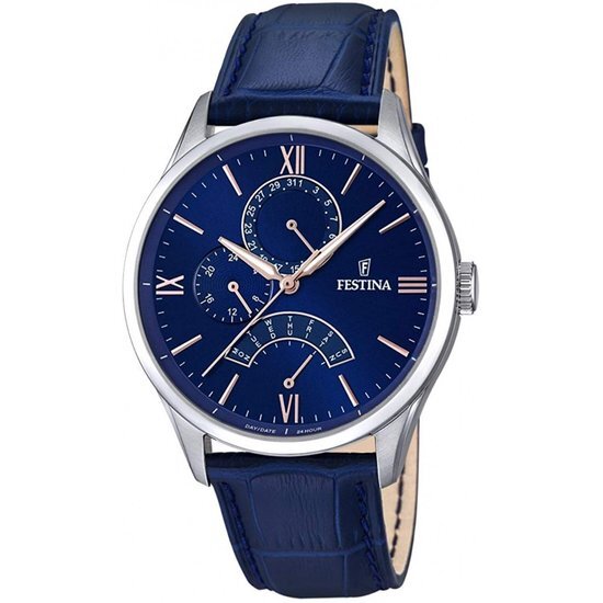 Festina F 168233 horloge heren blauw edelstaal