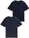 Tom Tailor T-shirts met V-hals in een set van 2 - Maat XXXL - sky captain blue