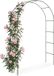 Tectake Arche de roses - Support pour plantes grimpantes - Métal - 240 cm de haut
