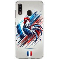 Samsung Bedrukt siliconen hoesje compatibel met Samsung Galaxy A20, Samsung Galaxy A30 Coq francais