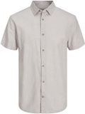 JACK & JONES JJESUMMER LINEN BLEND SHIRT SS SN Hommes Chemises XS Crockery