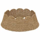vidaXL Kerstboomkraag Rond Naturel Ø 90 x 28 cm Zeegras