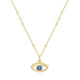 Glanzstücke München Ketting Zilver Blauw 45 cm