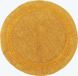 Homescapes Ronde Badmat Mosterdgeel 80 cm Katoen