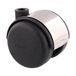 WAGNER 01152401 Design meubelrol/zwenkwiel/dubbele wielen, harde diameter Ø 40 mm, bouwhoogte 45 mm, zwart/chroom, draagkracht 35 kg