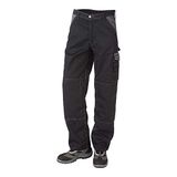 J.A.K. 1110685B120 Serie 11106 70% polyester / 30% katoen taillebroek, EN 20471, klasse 2, geel/marine, 66 L (47/35) maat