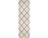 Safavieh Hudson Shag SGH281 hoogpolig tapijt voor woonkamer, slaapkamer of elk interieur, 69 x 244 cm, ivoor/grijs