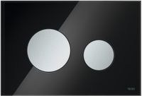 Tece TECEloop - Bedieningsplaat, zwart glas/mat chroom