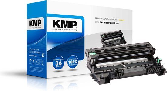 KMP Drum unit vervangt Brother DR-3300, DR3300 Compatibel Zwart 30000 bladzijden B-DR21