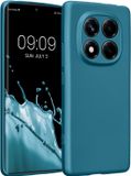 kwmobile metallic telefoonhoesje van TPU - geschikt voor Xiaomi Redmi Note 14 Pro 4G - Flexible case voor smartphone - In Metallic carabisch blauw