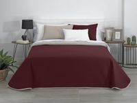 Estoralis AVA | Overgangssprei van zachte microvezel | licht en dubbelzijdig dekbed | grijs/rood | voor 180 cm breed bed (270 x 270 cm (B x H)