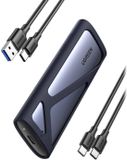 Ugreen - M.2 SSD schijfbehuizing USB 3.2 Gen 2 (SuperSpeed USB 10 Gbps) - Grijs