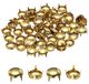 60 rivets en cuivre, 9 mm, avec 4 griffes, doré, pour le travail du cuir (DIY)